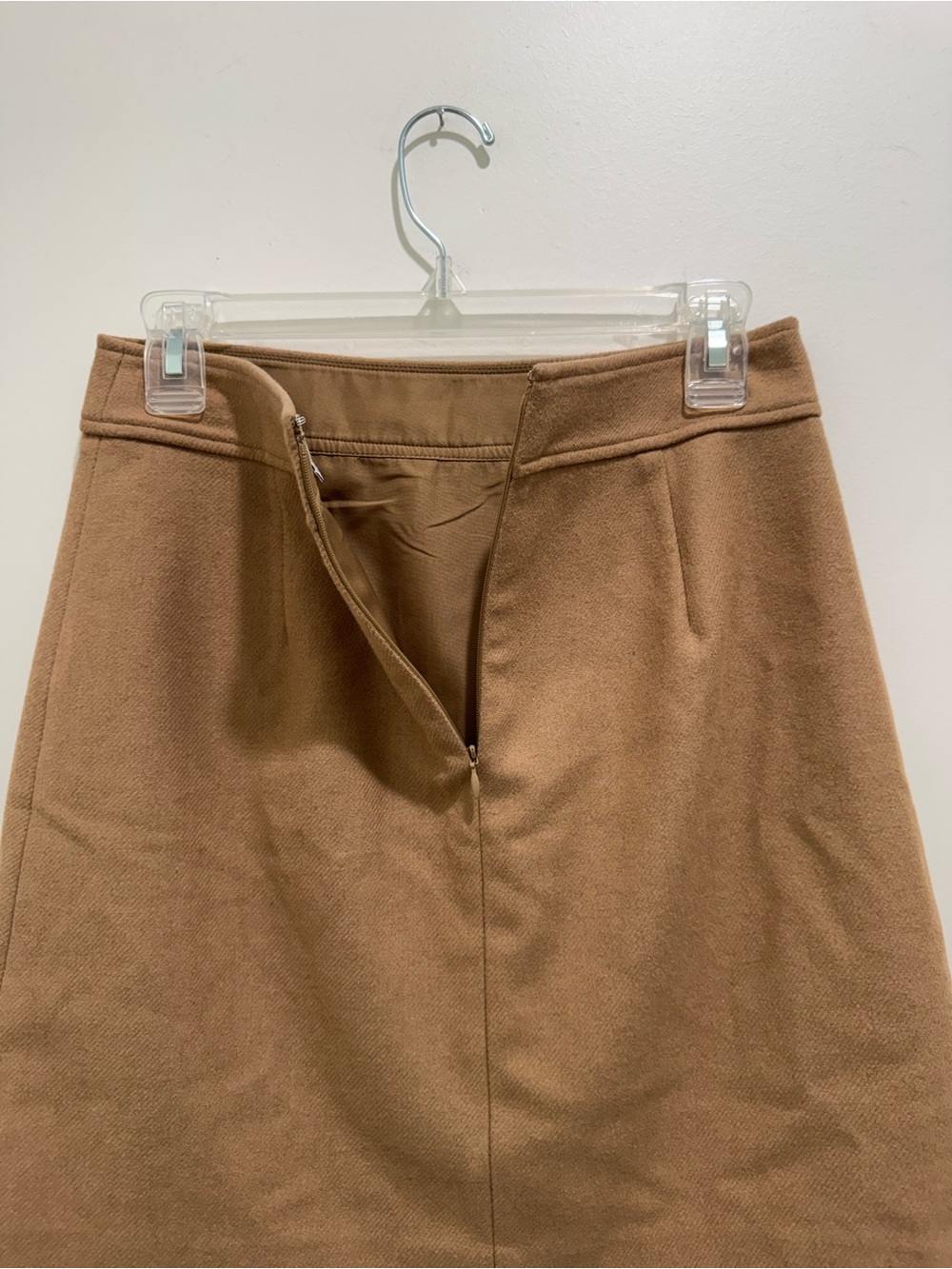 J.Crew Camel Wool Blend Mini Skirt Size 2 - Picture 4 of 7